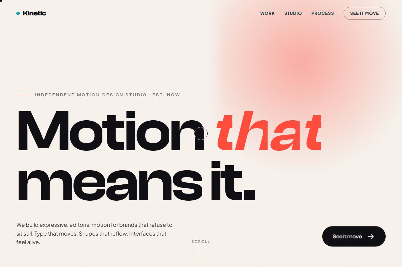 Kinetic Lab website
