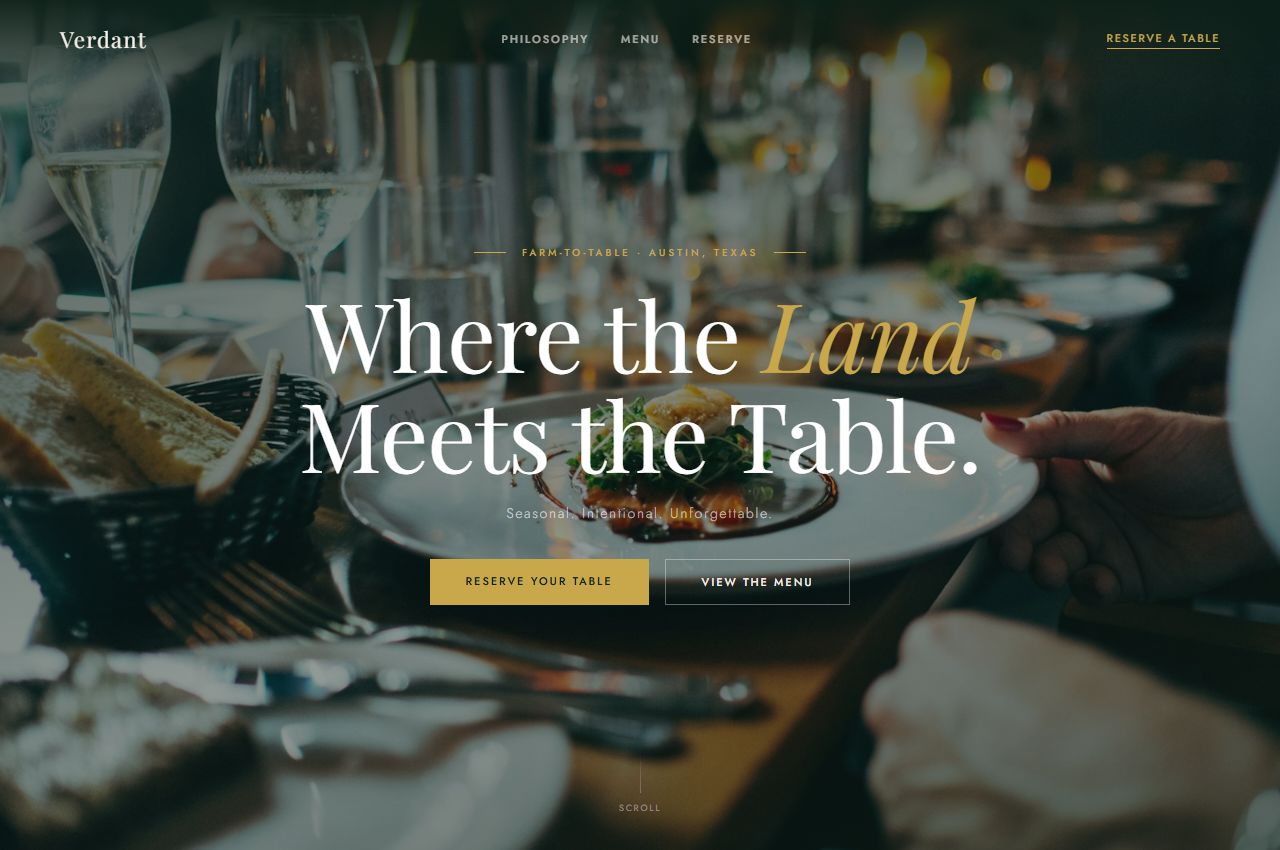 Verdant website